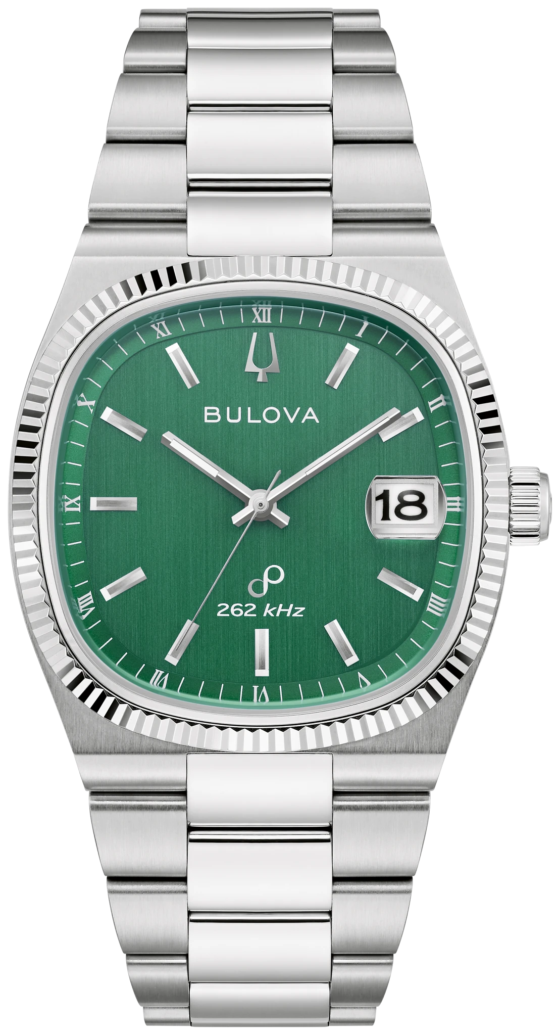 Green Dial Stainless Steel Bracelet Super Seville 96B439 | Bulova